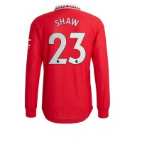 Manchester United Luke Shaw #23 Fußballbekleidung Heimtrikot 2022-23 Langarm